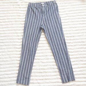 Brandy Melville John Galt Blue White Striped Cotton Pants One Size